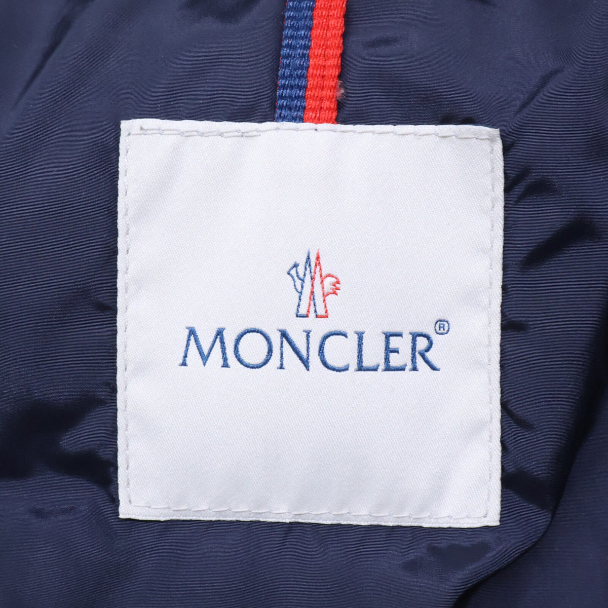 MONCLER SENEGA Coyote Fur Hooded Long Jacket Navy Size 1