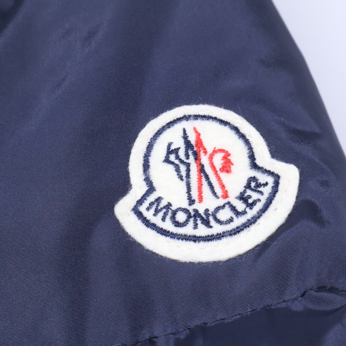 MONCLER SENEGA Coyote Fur Hooded Long Jacket Navy Size 1
