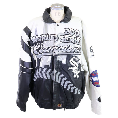 JEFF HAMILTON Chicago White Sox MLB Jacket Black Size 4XL