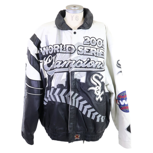 JEFF HAMILTON Chicago White Sox MLB Jacket Black Size 4XL