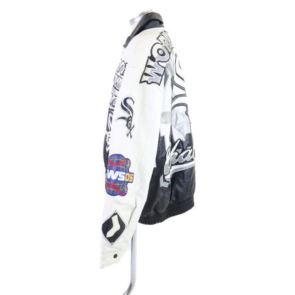 JEFF HAMILTON Chicago White Sox MLB Jacket Black Size 4XL