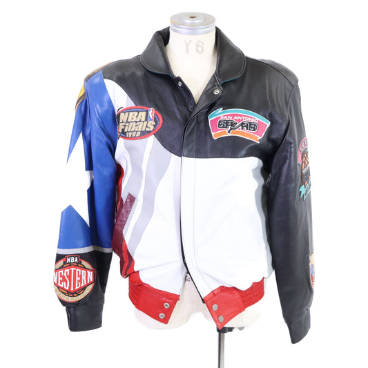 JEFF HAMILTON 90s Spurs Leather Jacket Multi Size XS