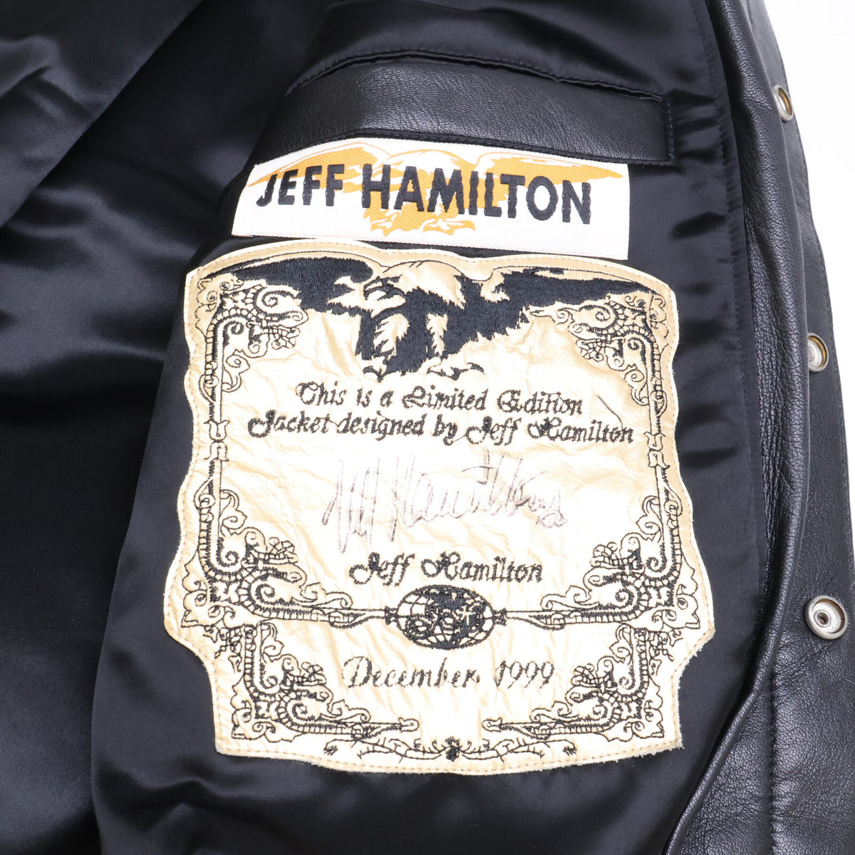 JEFF HAMILTON 90s Spurs Leather Jacket Multi Size XS