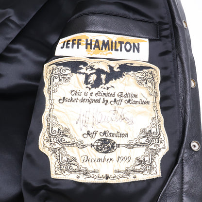 JEFF HAMILTON 90s Spurs Leather Jacket Multi Size XS