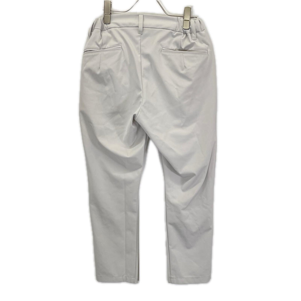 KAZUYUKI KUMAGAI Washable Jersey Tapered Light Gray Pants Size 44