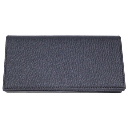 OHBA Ooba Calf Leather Long Wallet Black