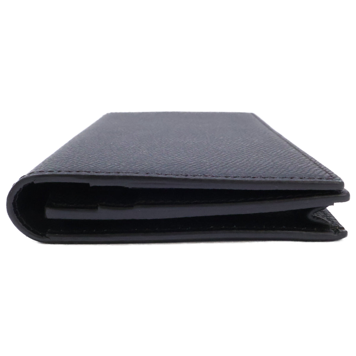 OHBA Ooba Calf Leather Long Wallet Black