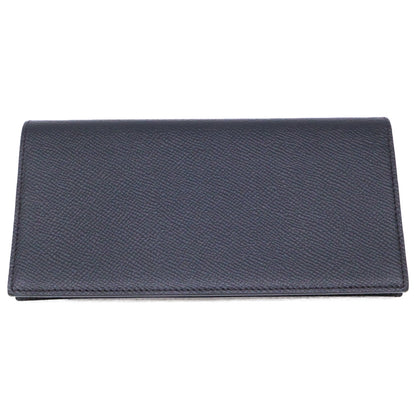 OHBA Ooba Calf Leather Long Wallet Black