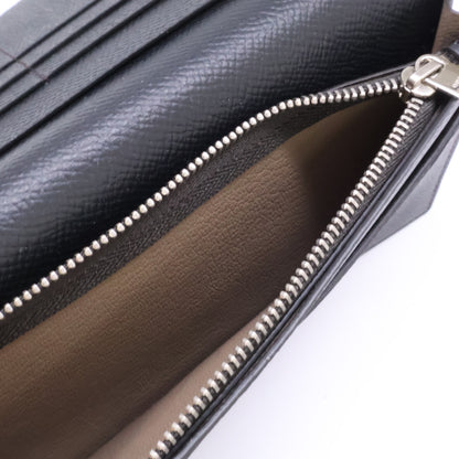 OHBA Ooba Calf Leather Long Wallet Black