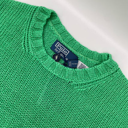 POLObyRalphLauren Garment Dyed Linen Green Polo Size M