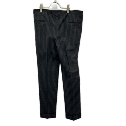 CASTANGIA Grey Stripe Wool 3B Blazer Suit Size 50/40