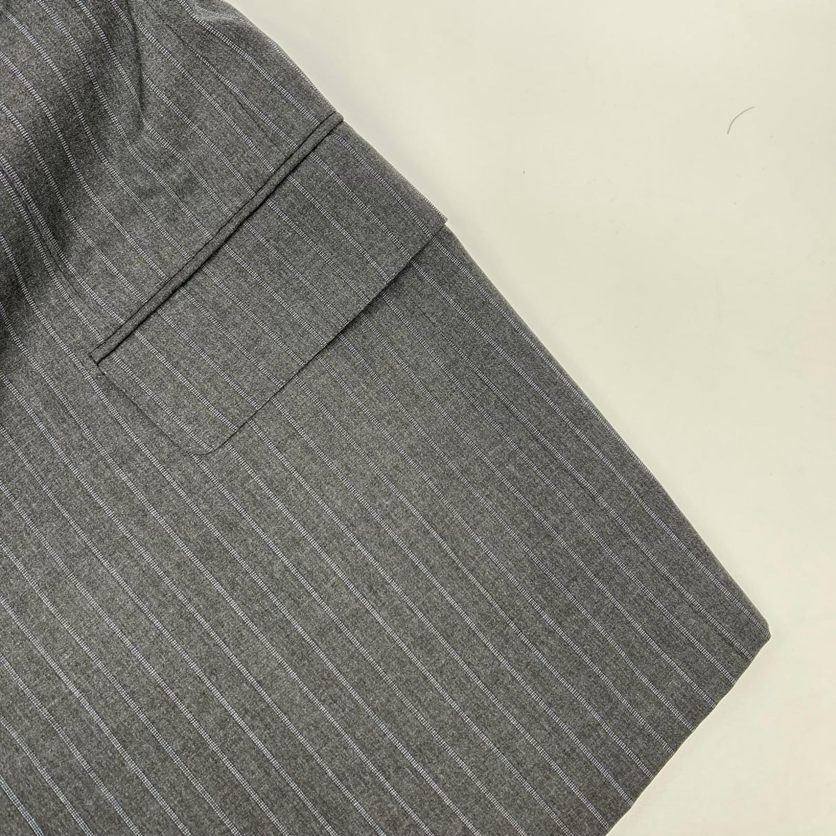 CASTANGIA Grey Stripe Wool 3B Blazer Suit Size 50/40