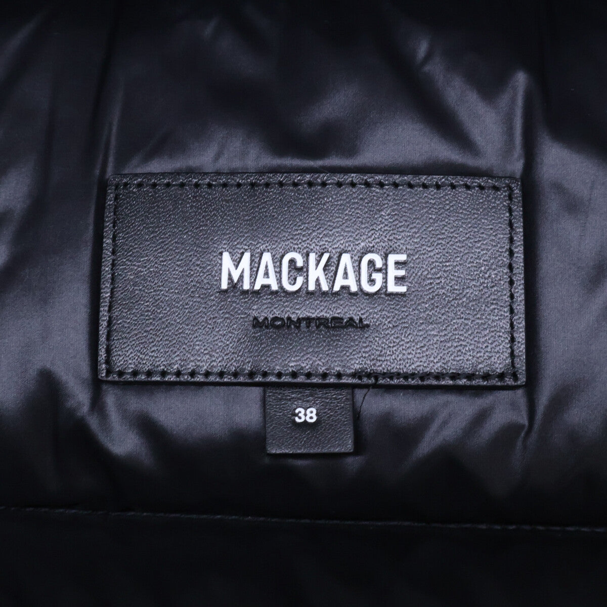 Mackage SAMUEL Hooded Down Jacket Black Size 38