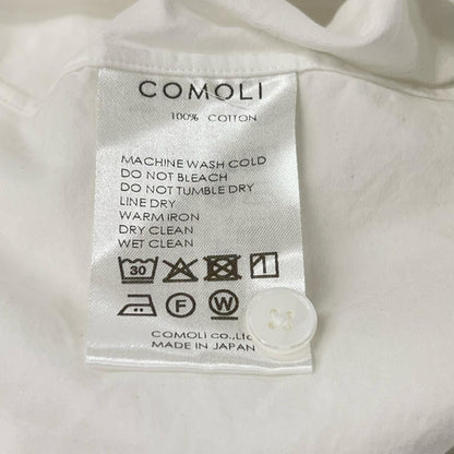 COMOLI 26AW White Comoli Cotton Shirt Size 5