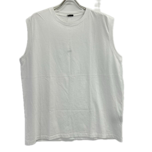 COMOLI 26SS Cotton Jersey Sleeveless Top White Size 4