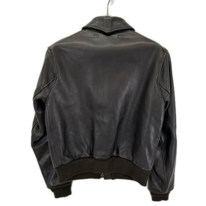 AVIREX A-2 Dark Brown Cowhide Leather Flight Jacket Size 38