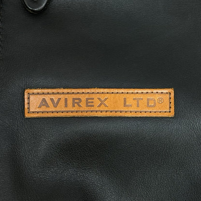 AVIREX A-2 Dark Brown Cowhide Leather Flight Jacket Size 38