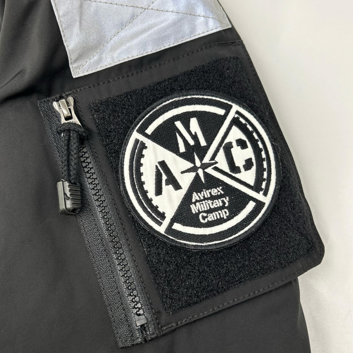AVIREX AMC MA-1 MOD Flight Bomber Jacket Black Size M