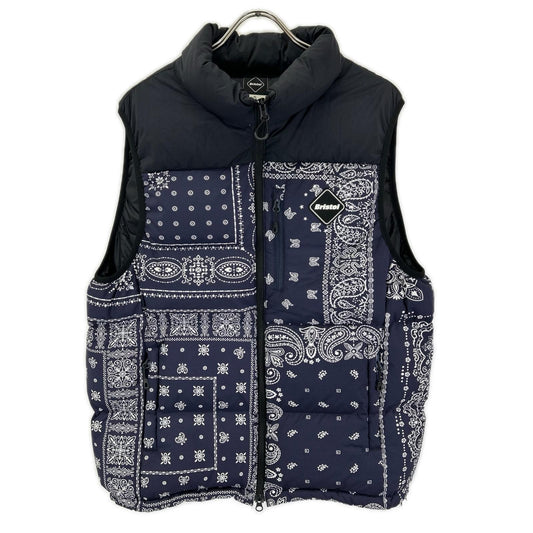 F.C.Real Bristol 22AW Paisley Down Vest Size XL