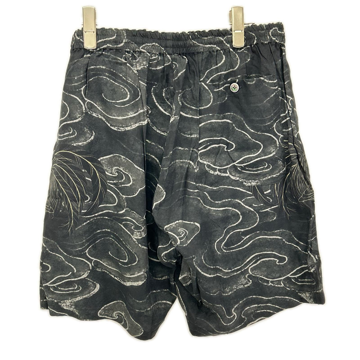 BUDSPOOL x GAKKIN Uzushamo Hawaiian Shorts Black Size XL