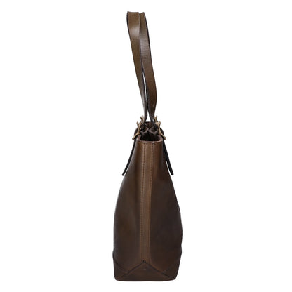 BASCO Leather Travel Large Tote Bag