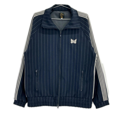 needles x KITH Navy Stripe Double Knit Track Jacket Size L