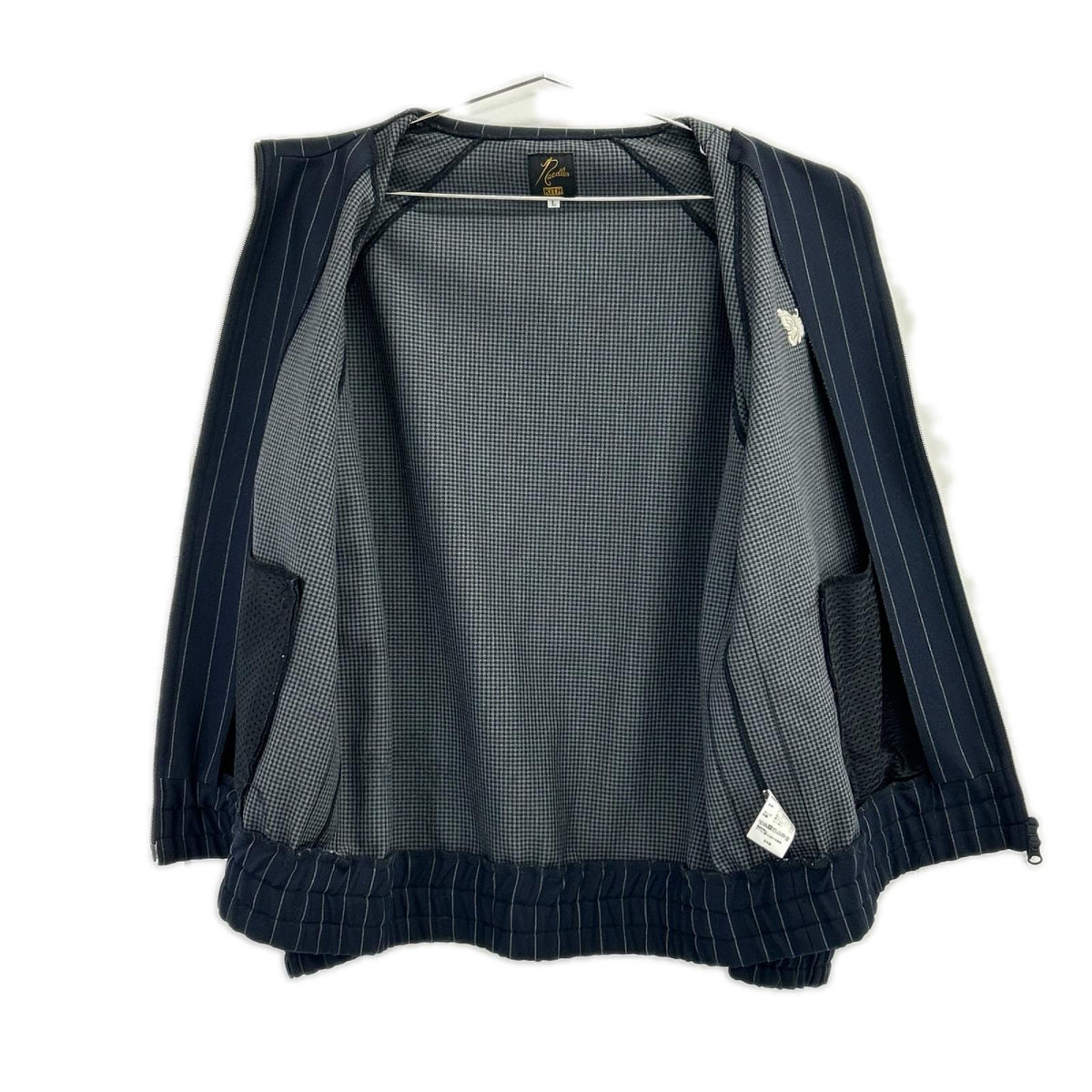 needles x KITH Navy Stripe Double Knit Track Jacket Size L