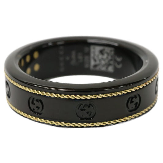 GUCCI x OURA Interlocking G Smart Ring Black Size US12