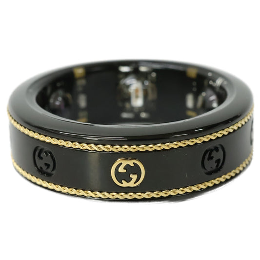GUCCI x OURA Interlocking G Smart Ring Black Size US10