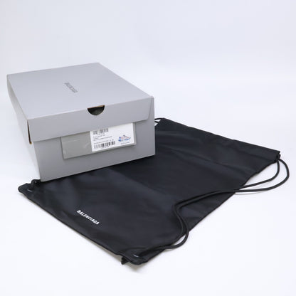 BALENCIAGA Runner Distressed Sneakers Silver Size 27.5cm
