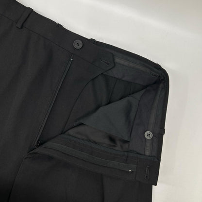 BALENCIAGA '23 Center Press Wide Pants Black Size 44