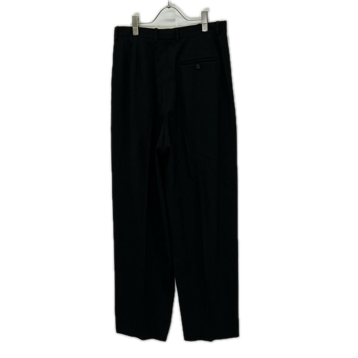 BALENCIAGA '23 Center Press Wide Pants Black Size 44