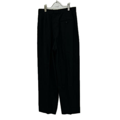 BALENCIAGA '23 Center Press Wide Pants Black Size 44