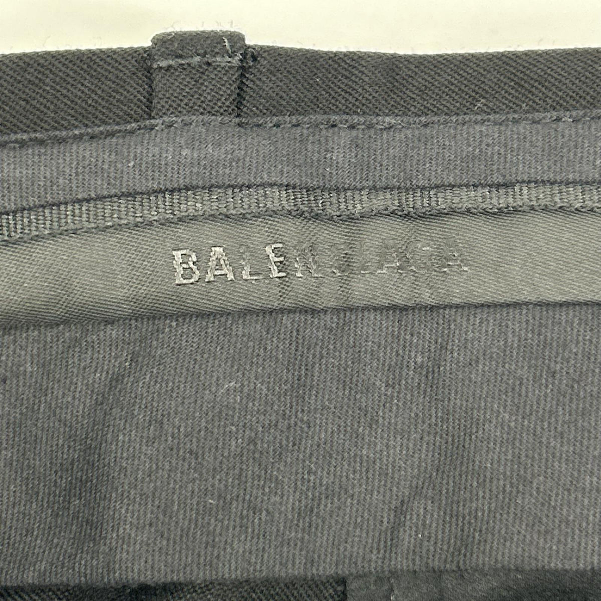 BALENCIAGA '23 Center Press Wide Pants Black Size 44