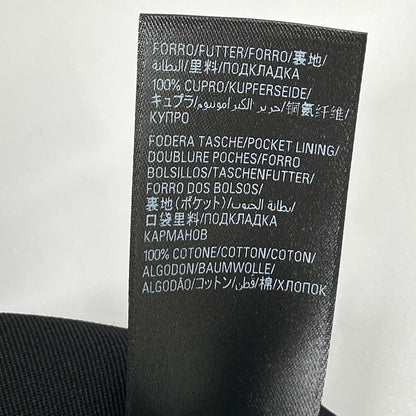 BALENCIAGA '23 Center Press Wide Pants Black Size 44