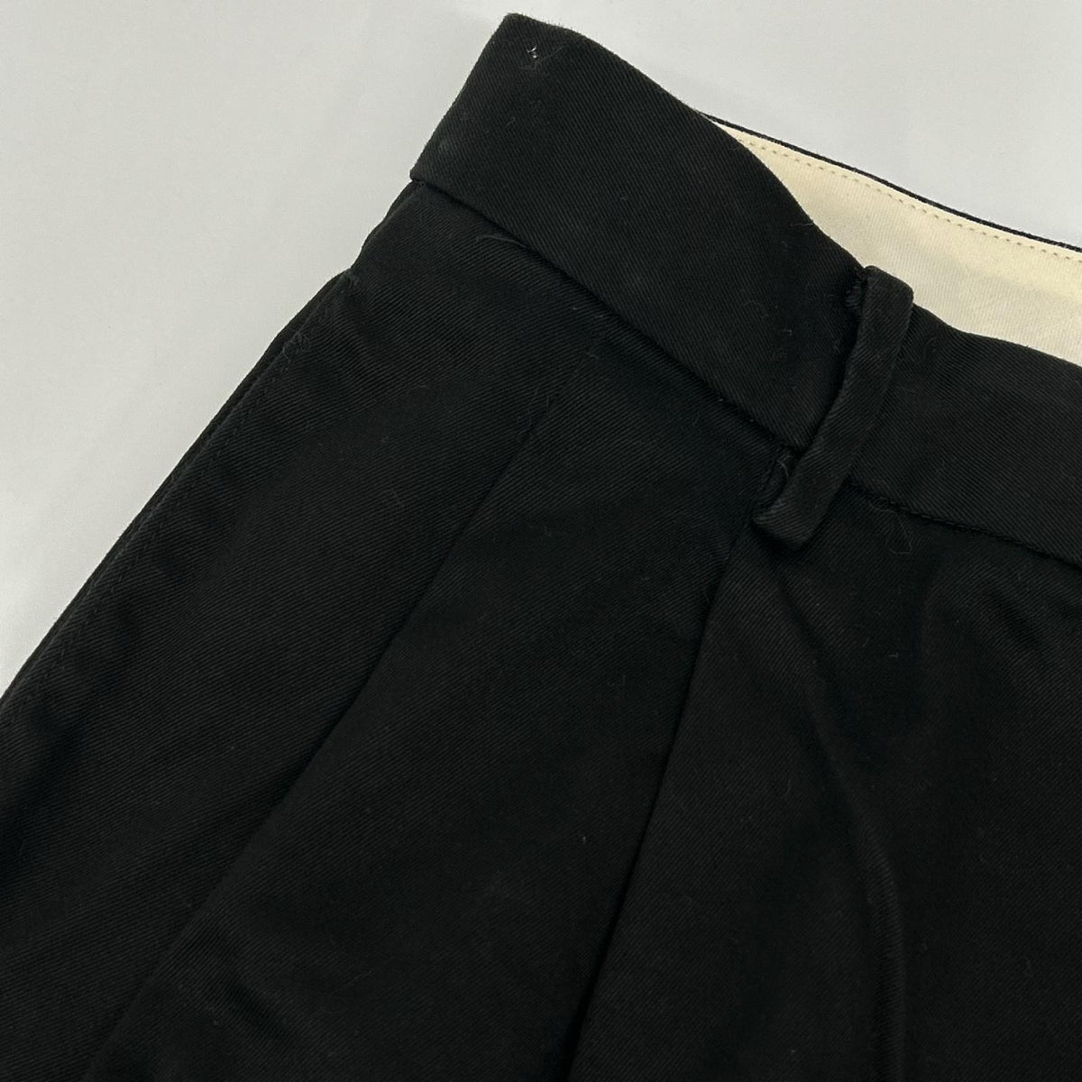 WACKO MARIA Cotton Zip Fly Wide Tapered Pants Black Size L