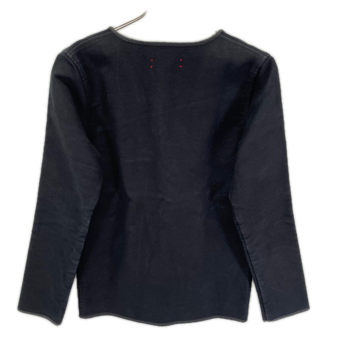 FRANK LEDER German Leather Moleskin Cardigan Black Size S