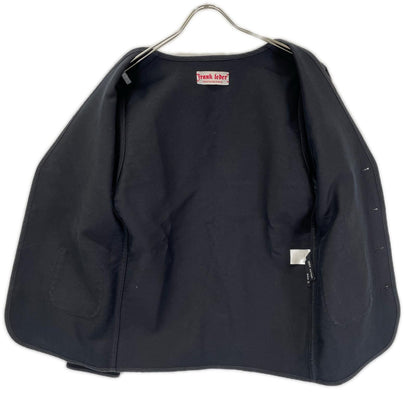 FRANK LEDER German Leather Moleskin Cardigan Black Size S