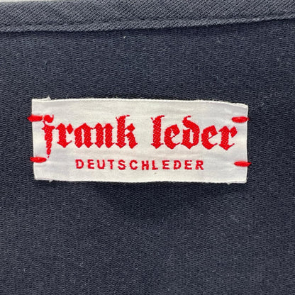 FRANK LEDER German Leather Moleskin Cardigan Black Size S