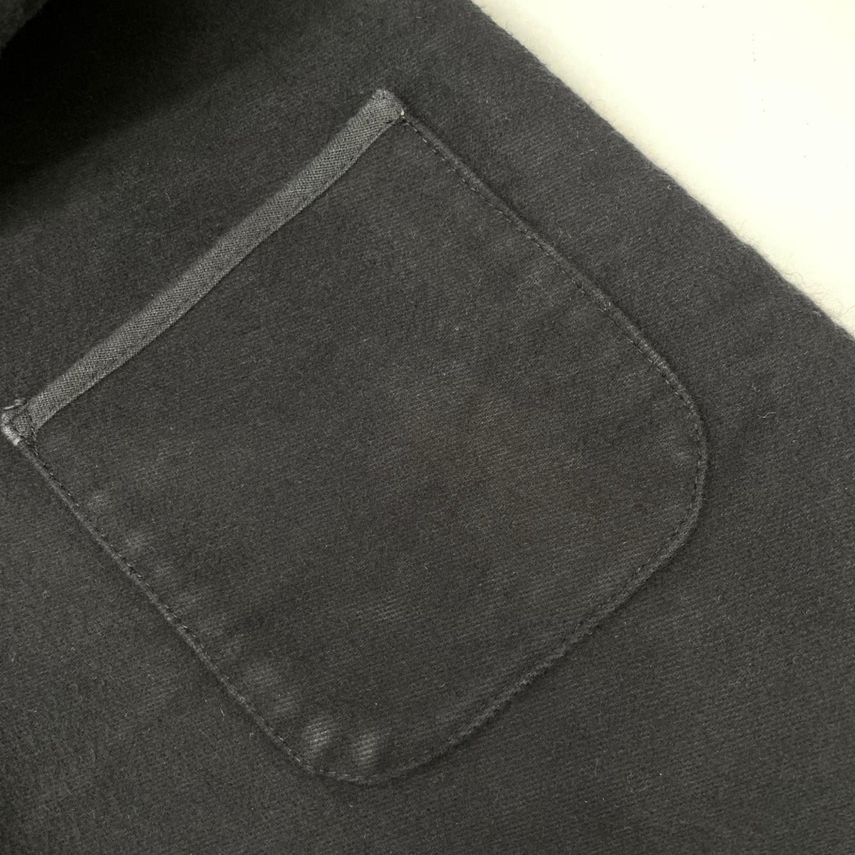 FRANK LEDER German Leather Moleskin Cardigan Black Size S