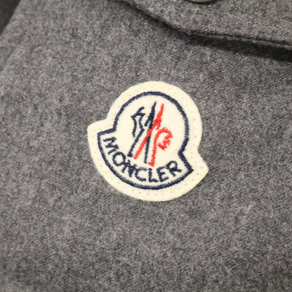 MONCLER MONTGENEVRE Wool Hooded Down Jacket Gray Size 0