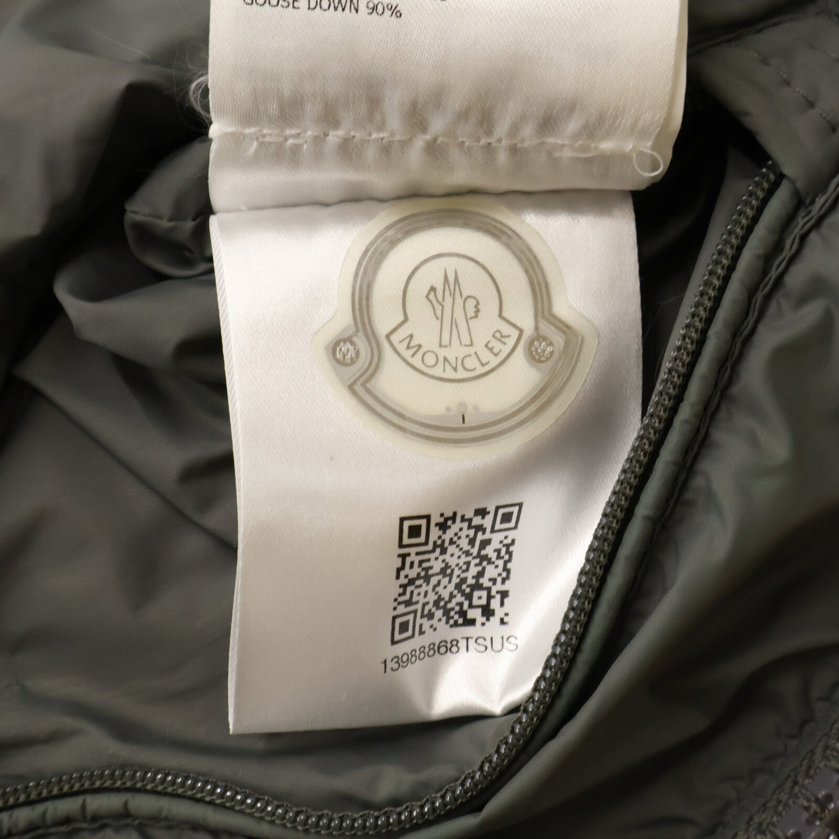 MONCLER MONTGENEVRE Wool Hooded Down Jacket Gray Size 0