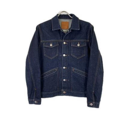 follow Made in Japan 4P Light Denim Indigo Blue Jacket Size L