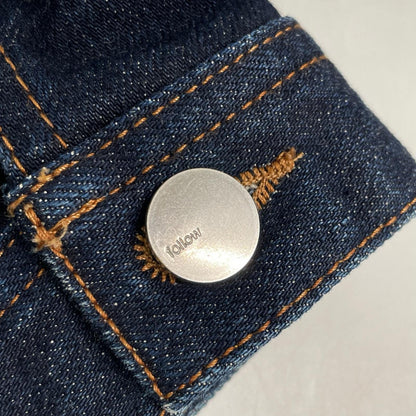 follow Made in Japan 4P Light Denim Indigo Blue Jacket Size L