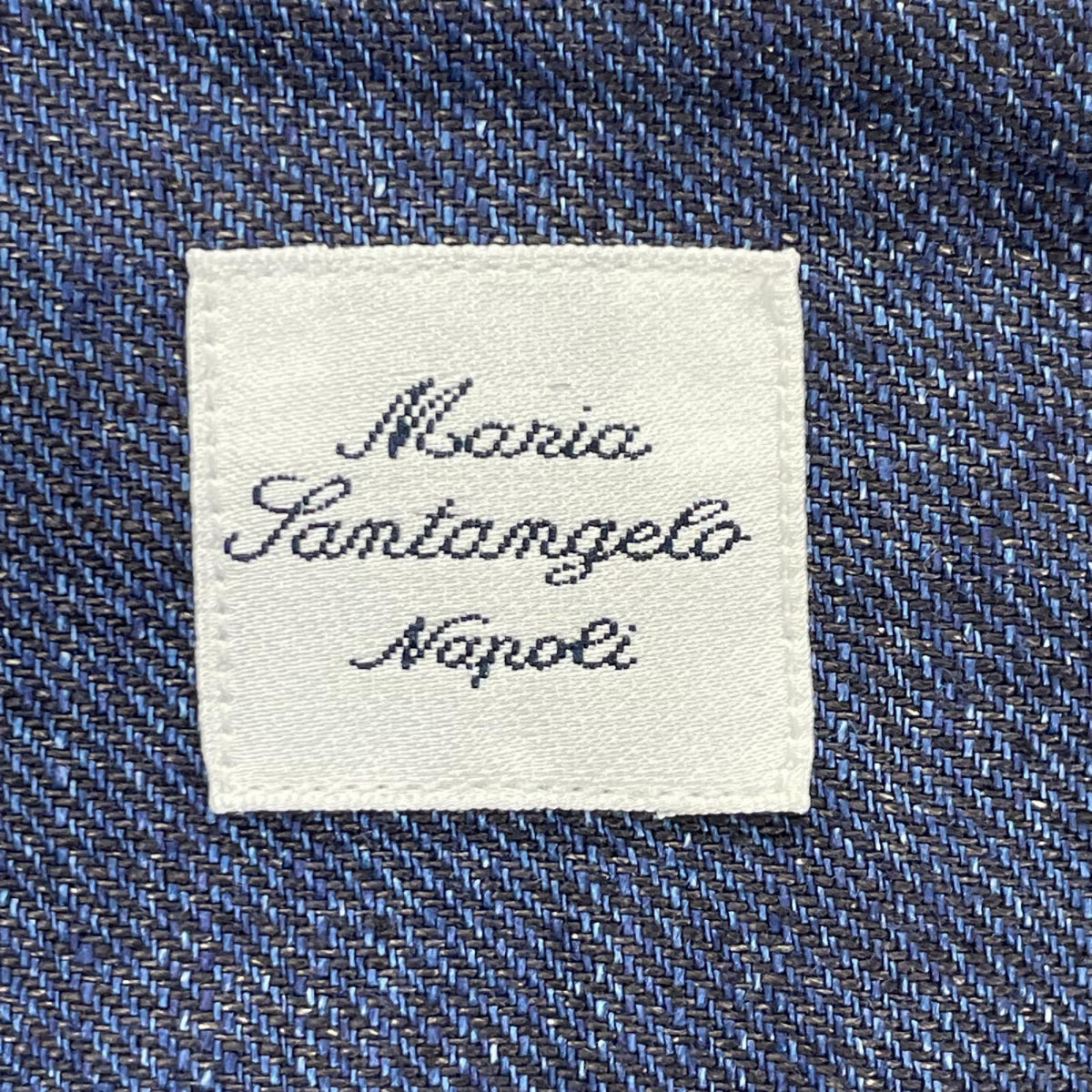 MARIA SANTANGELO Linen Long Sleeve Button Shirt Navy Size M