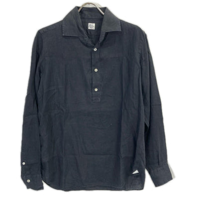 MARIA SANTANGELO Black Linen Long Sleeve Hoodie Size M