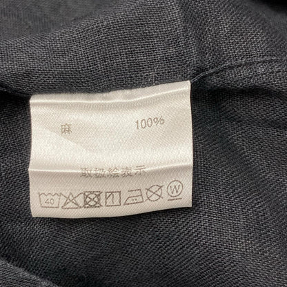 MARIA SANTANGELO Black Linen Long Sleeve Hoodie Size M