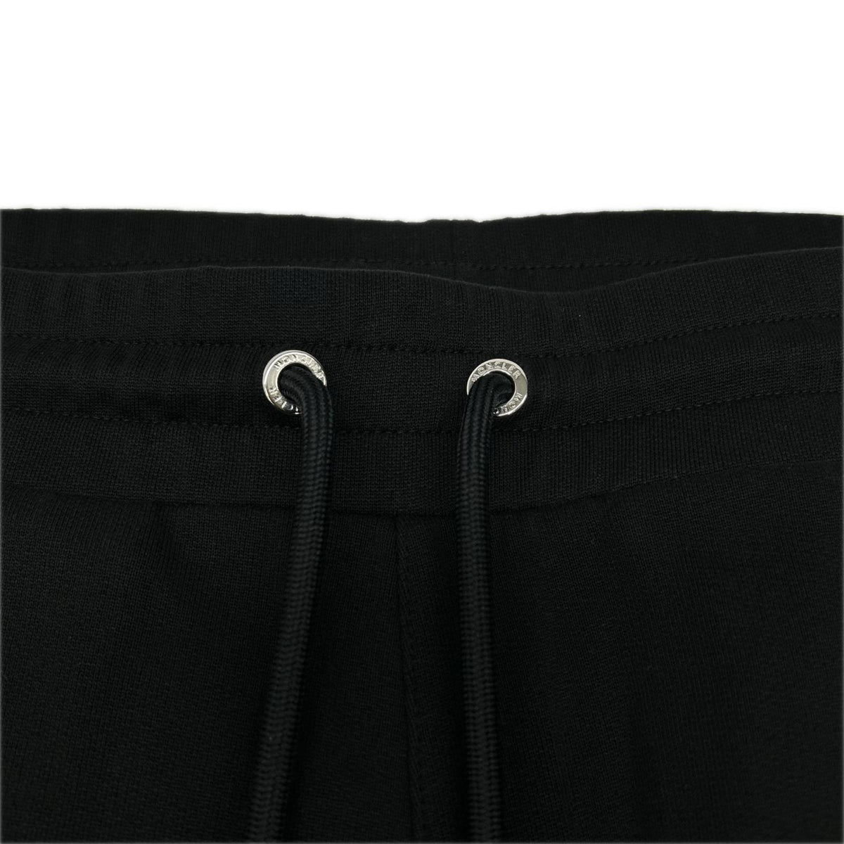 MONCLER Leather Patch Sweatpants Black Size M