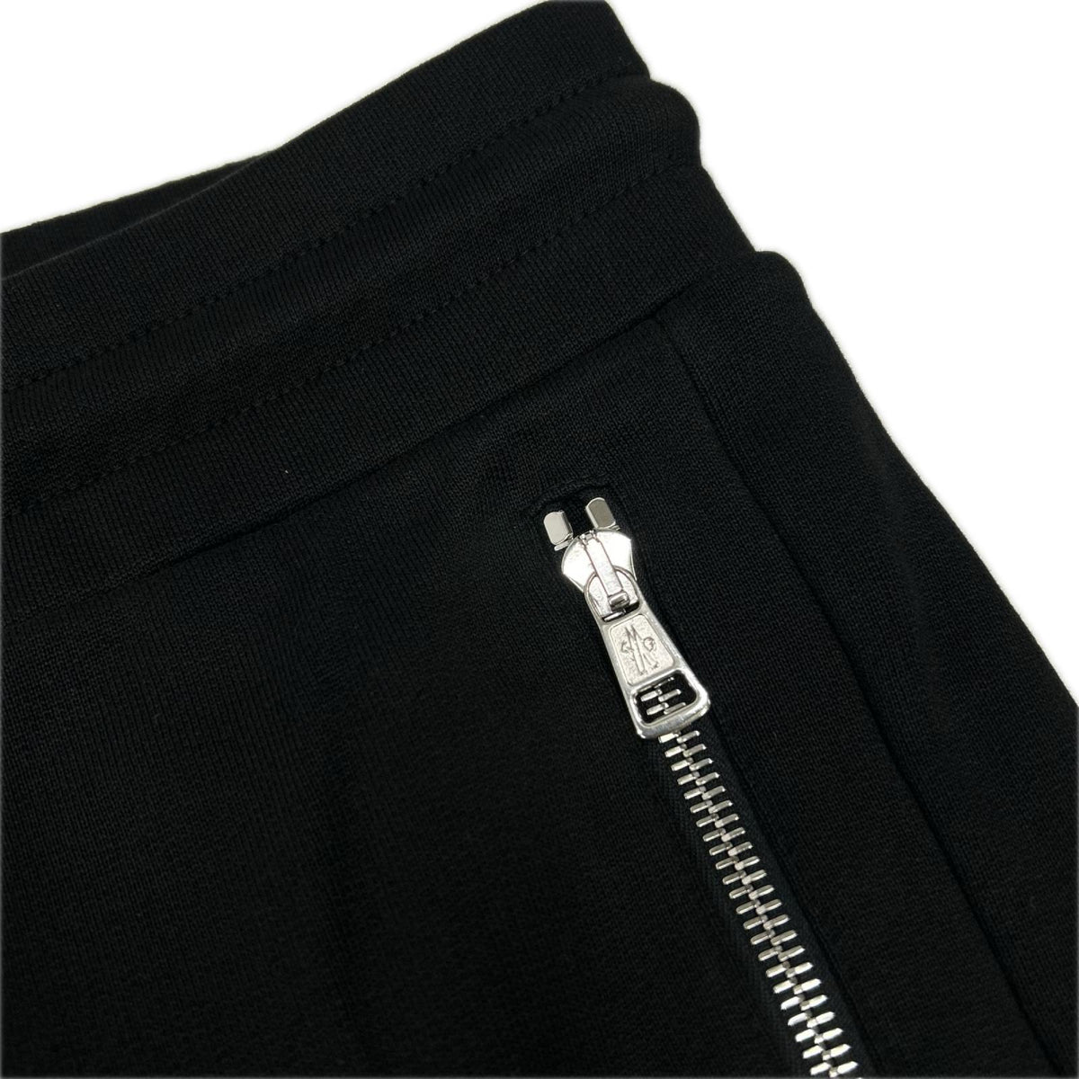 MONCLER Leather Patch Sweatpants Black Size M