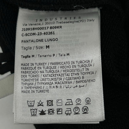 MONCLER Leather Patch Sweatpants Black Size M